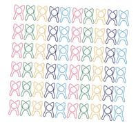 Homoyoyo Lot De 100 Trombones Colorés Pastels Pour Scrapbooking Papeterie Kawaii Pour Journal Marque-Pages Fournitures De Bureau Dentaire Pince À Dents
