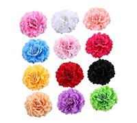 Homoyoyo Lot De 12 Barrettes à Cheveux Fleuries Pour Femmes Et Filles, Tissu Solide Multicolore, Décorations Estivales Pour Plage, Mariages Et Fêtes
