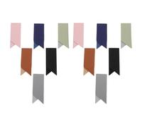 Homoyoyo Lot de 12 Marque-Pages Unis en Cuir PU Couture Classique Solide 6 Couleurs Assorties Accessoires de Lecture Pratiques pour Étudiants Hommes et Femmes pour Livres et Voyages