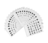 Homoyoyo Lot de 120 Cartes de Bingo Amusantes pour Fête Jeu de Société Accessoires de Party Matériel en Papier 2 Ensembles Jeu Interactif