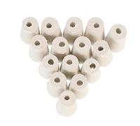 Homoyoyo Lot de 15 Bouchons Coniques en Caoutchouc Alimentaire Trou Unique pour Tubes à Essai et Flacons Bouchons Étanches et Solide pour Laboratoire et Usage Personnel