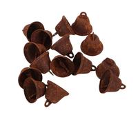 Homoyoyo Lot de 15 Grelots Vintage en Fer Rouillé 38 CM Petites Cloches Décoratives Style Temple Son Net pour Décoration Maison Jardin Loisirs Créatifs et Fêtes