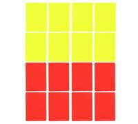 Homoyoyo Lot de 16 Cartes D’Arbitre Football en PVC Lisse - 8 Cartons Rouges 8 Cartons Jaunes - Outils D’Arbitrage Standard Multifonctions - Kit Professionnel pour Match Officiel - Haute