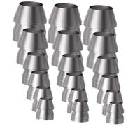 Homoyoyo Lot de 18 Coins Métalliques pour Marteau à Fendre, Accessoires D'installation Six Tailles, Outil de Renforcement pour Menuiserie et Jardinage, Pièces Renforcées en Fer Résistant