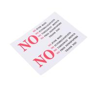 Homoyoyo Lot de 2 Autocollants PVC pour Boîte aux Lettres Message Clair « Pas de Courrier Indésirable » Résistant aux Intempéries Autocollants Dissuasifs pour Usage Résidentiel et