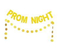 Homoyoyo Lot de 2 Bannières de Mariage à Paillettes Dorées en Papier Décoration de Fête Intérieure et Extérieure Bannière Prom Night Scintillante pour Célébrations et Fiançailles 2