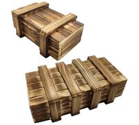 Homoyoyo Lot de 2 Boîtes à Énigmes en Bois Grand Modèle et Petit Modèle Boîte Secrets pour Garçon et Filles Éducative et Ludique Casse-tête en Bois Sécurisé pour Développement Logique