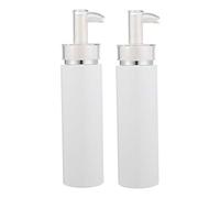 Homoyoyo Lot de 2 Bouteilles de Shampoing à Pompe 200 Ml Flacons Rechargeables Transparent Distributeurs Portables pour Voyage Contenants de Rangement