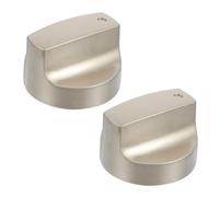Homoyoyo Lot de 2 Boutons de Commande pour Cuisinière à Gaz Alliage de Zinc Trou 8 MM Poignée Convexe Accessoires pour Brûleur Compatible Plupart des Cuisinières Usage la Cuisine