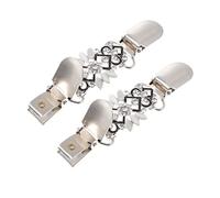 Homoyoyo Lot De 2 Broches Pour Écharpe Cardigan Col Fermoir Vintage Épingle À Col Porte-Châle Pour Femme Fermoir Pour Écharpe Boucle De Pull Fermeture En Alliage Argenté