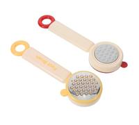 Homoyoyo Lot de 2 Brosses Pieds Multifonctions Rouges et Jaunes en Acier Inoxydable - Lime à Talons, Exfoliant Doux et Outil de Nettoyage pour Pédicure Professionnelle, Soin Complet