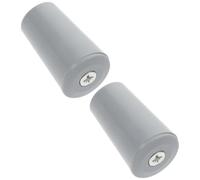 Homoyoyo Lot de 2 Butées de Volets Roulants en Plastique Gris Pièces de Rechange pour Stores à Sangle ou Manivelle Fixations de Sécurité pour Fenêtres Kit de Réparation Pratique