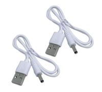 Homoyoyo Lot de 2 Câbles D’alimentation USB vers Prise Dc 3,5 X 1,35 Mm, Cordon de Charge Cc Compatible, Câble de Chargeur USB Cc Flexible pour Appareils Électroniques Industriels
