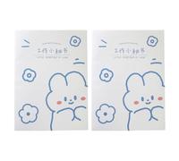 Homoyoyo Lot de 2 Carnets de Planification Annuelle Motif Dessin Animé, Format Portable, Papier, Bloc-notes pour Emploi du Temps Quotidien et Organisation Scolaire, pour Étudiants et