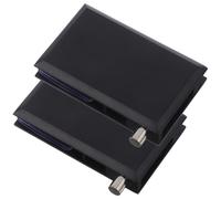 Homoyoyo Lot de 2 Charnières Pivotantes Noires pour Portes Vitrées sans Cadre, Alliage de Zinc, Compatibles Verre Percé, Pivot et Inférieur pour Stabilité, Installation Facile,