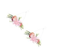 Homoyoyo Lot De 2 Coiffes Pour Chiens Guirlande De Fleurs Pour Animaux De Compagnie Tenue De Mariage Accessoire De Coiffure (motif C)