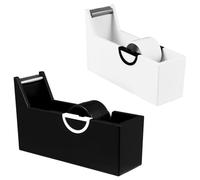 Homoyoyo Lot De 2 Coupe-rubans Adhésifs Pour Extensions De Cils, Taille Compacte, En Plastique Solide, Rouleaux Lisses, Usage Professionnel Pour Greffe De Cils, Noir Et Blanc