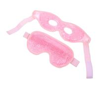 Homoyoyo Lot de 2 Coussinets Oculaires Rafraîchissants en Gel Réutilisables Pack de Glace Yeux Anti-Poches Fatigue Oculaire Cache-Yeux Rose pour Thérapie Froide et Chaude