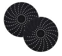 Homoyoyo Lot de 2 Doublures en Silicone Noir Picots, Tapis de Cuisson Antiadhésif et Réutilisable pour Friteuse à Air, Revêtement Creux pour Cuisson Uniforme et Entretien Facile Compatible