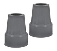 Homoyoyo Lot de 2 Embouts en Caoutchouc Gris Antidérapants pour Cannes et Béquilles Patins de Rechange Solide Absorbant les Chocs Adaptés à L’Usage Quotidien pour Personnes Âgées