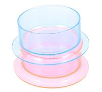 Homoyoyo Lot de 2 Gamelles Anti-Renversement pour Reptiles et Petits Animaux, Distributeurs d'eau et Nourriture en Plastique Solide, Bassins d'eau Bleue et Rose Adaptés pour Hamsters,
