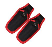 Homoyoyo Lot de 2 Housses en Toile Rouge pour Sécateur à Main, Pochette Pratique et Protège-Pointes de Ciseaux, Accessoire Jardinage Résistant et Léger pour Outils de Jardinage