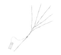 Homoyoyo Lot de 2 Lumières Décoratives LED Branche Argentée 20 Lampes à Piles AA pour Vase Intérieur Décoration Saisonnière Accessoires Photo Ambiance Chaleureuse