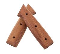 Homoyoyo Lot de 2 Manches de Couteau en Bois Massif Antidérapants Trous Poignées Ergonomiques pour Couteaux de Chef et Couteaux à Légumes Confort pour Usage Domestique et Professionnel