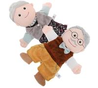 Homoyoyo Lot de 2 Marionnettes à Main Créatives pour Raconter des Histoires, Figurines Réalistes en Peluche, Éducatif pour Garçons et Filles, Accessoires D’éveil pour L’Heure du Conte