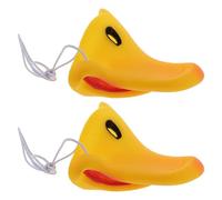 Homoyoyo Lot de 2 Masques Nez Canard en Latex avec Élastique, Costume Amusant pour Fête Halloween, Cosplay et Déguisement Garçon et Filles, Accessoire Original et Confortable pour Soirée