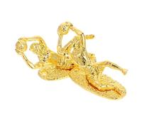 Homoyoyo Lot de 2 Mini Trophées Gardien de But Dorés en Métal Plaqué, Récompenses pour Équipes de Football, Trophées de Compétitions Sportives, Décorations pour Bureaux et Événements