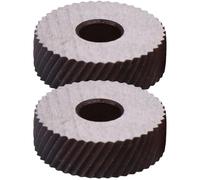 Homoyoyo Lot de 2 Molettes de Moletage Diagonales en Acier Rouleaux Linéaires Grossiers pour Machine-Outil Pièces de Rechange pour Tour Outil de Moletage pour Motif de Surface Usage