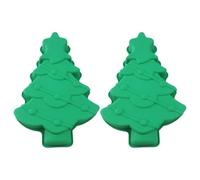 Homoyoyo Lot De 2 Moules De Cuisson En Silicone 3D En Forme De Grand Arbre De Noël Moule À Gâteau Muffin Argile Moules À Moules À Gâteaux Pour Les Fêtes Pour Les Fêtes Mousse