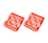Homoyoyo Lot de 2 Moules Mini-sandwichs en Plastique Rose, Forme Cœur, Ustensiles Cuisine Réutilisables pour Atelier Pâtisserie, Découpe et Sandwichs Maison, Accessoires Gourmands