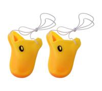 Homoyoyo Lot de 2 Nez de Canard en Latex Jaune Amusants, de Costume et Accessoire de Cosplay pour Fête, Halloween et Déguisement, Confortable, Taille Unique