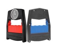 Homoyoyo Lot de 2 Outils d'exercice des Muscles Main Robustes, Appareil de Musculation pour Doigts et Poignets, Testeur de Force de Préhension Compact Rouge et Bleu, Entraîneur Manuel