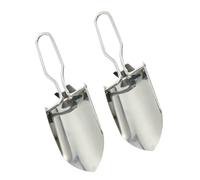 Homoyoyo Lot de 2 Pelles de Jardin Pliantes en Acier Inoxydable, Mini Kit D’Outils de Jardinage à Main pour Plantation et Entretien, Légères et Compactes, pour Jardin Extérieur et Plantes