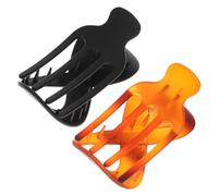 Homoyoyo Lot de 2 Pinces à Cheveux de 8 Noir Mat et Café Gelée, Pinces Plates pour Femmes, Maintien Sûr, Accessoires Coiffure Quotidiens, Modèles Griffes Pratiques