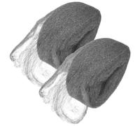 Homoyoyo Lot de 2 Rouleaux de Laine D'acier N°0 Réutilisable, Grillage Métallique à Mailles Grossières pour Nettoyage, Décapage et Polissage Bois et Métal, Outil Abrasif Industriel