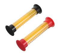 Homoyoyo Lot de 2 Sabliers de 5 Secondes Fonction Sonore, Minuterie de Jeu de Société, Sabliers en Plastique Réutilisables, 13 Cm Rouge et Noir, Accessoire Ludique pour Soirées et Jeux