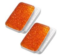 Homoyoyo Lot de 2 Sachets Déshydratants Réutilisables en Gel de Silice Orange Absorbeurs d'Humidité pour Placards et Rangement Domestique Dessicants Solide sans Réaction Chimique