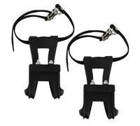 Homoyoyo Lot de 2 Sangles de Pédales pour Vélo en Nylon Plastique Antidérapantes, Cale-Pieds Confortables pour VTT et Vélo Urbain, Protection des Chevilles Les Chutes et Frottements,