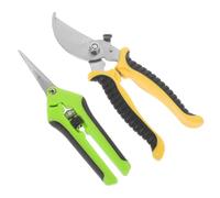 Homoyoyo Lot de 2 Sécateurs de Jardin Multifonctions en Acier Sk5 Poignée Antidérapante Ergonomique Taille-Haies et Ciseaux à Élaguer Adaptés pour Taille des Plantes Arbres Fruitiers