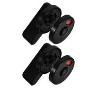 Homoyoyo Lot de 2 Serrures pour Porte de Salle de Bain en Nylon Épaissi avec Indicateur de Verrouillage D’intimité, Verrou de Sécurité pour Toilettes Publiques, Installation Facile, Usage