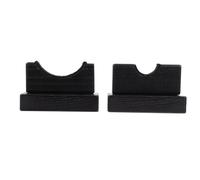 Homoyoyo Lot de 2 Supports de Rangement pour Battes de Baseball en Bois Massif Noir, Porte-Batte Multifonctionnel Compact pour Maison, Accessoire de Sport Pratique, Étagère de Présentation