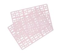 Homoyoyo Lot De 2 Tapis pour Animaux De Compagnie Antidérapants en PVC Rose, Coussins De Pieds pour Lapins, Dimensions Adaptées, Utilisation en Cage Ou Parc, Conviennent Aux Lapins Et Petits Rongeurs