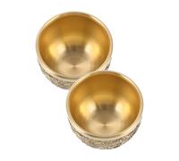 Homoyoyo Lot de 2 Tasses à Thé Vintage en Cuivre Massif Style Chinois Ancien Motifs Dragon et Phoenix Décor Rétro pour Service à Thé et Décoration Intérieure 80 Ml