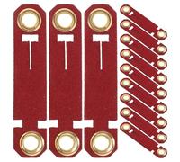 Homoyoyo Lot de 20 Anneaux de Pattes pour Perroquets Rouges Taille 9 Bagues d'Identification et Anti-Fugue pour Oiseaux Accessoires Polyvalents pour Dressage et Suivi Extérieur des