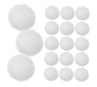 Homoyoyo Lot de 20 Boules De Laine Feutrées Boules De Feutre Pompons Artisanaux Boules De Pompons Boules De Laine Faites À La Main Boules De Pompons Boules De Décoration en Mousse