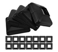 Homoyoyo Lot de 20 Cache-Poteaux en Plastique Carré 40X40 MM Couverture Robuste pour Base de Poteau de Rambarde Décoration D’Escalier et Balcon Protection Solide pour Usage Intérieur et